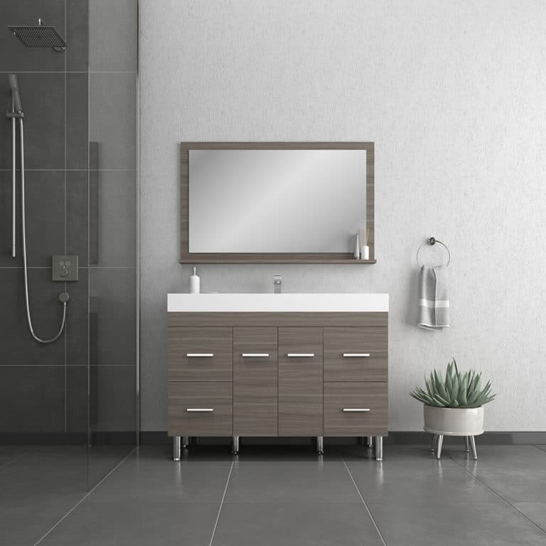 Alya Bath Ripley 30 Inch Modern Bathroom Vanity With Drawers White